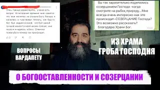 О БОГООСТАВЛЕННОСТИ И СОЗЕРЦАНИИ