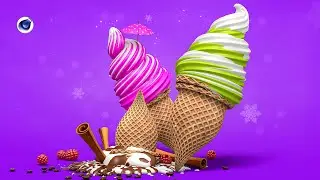 How to create the modeling of ice cream | cinema 4d