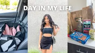 DAY IN MY LIFE (organizing shoes, groceries, workout + more)