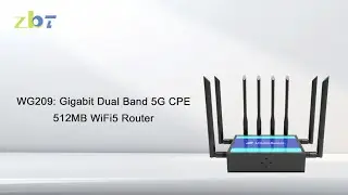 WG209: Gigabit Dual Band 5G CPE 512MB WiFi5 Router