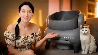 САМЫЙ УДОБНЫЙ И БЕЗОПАСНЫЙ автоматический туалет для кошек Neakasa M1. Распаковка и реакция кошки.