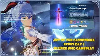 Art of the Cannonball Event Day 3 - Plunge DMG Gameplay | Genshin Impact