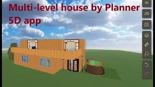 multi-level house by Planner 5D app