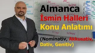 Almanca İsmin Halleri Nominativ Akkusativ Dativ Genitiv Artikellerin Değişimi | A1. 7. Ders