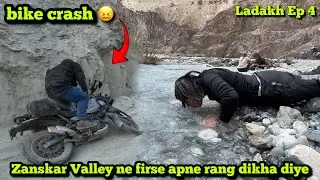 Bike firse Crash hogyi Zanskar me 😦 | Padum to Leh | Ladhak Ride Ep 4