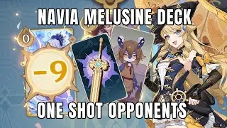 Navia Melusine Deck One Shots Opponents With Ease! | Genshin TCG