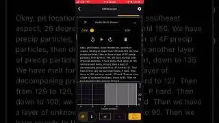Editing and confirming your voice pit on the Snow Scope App