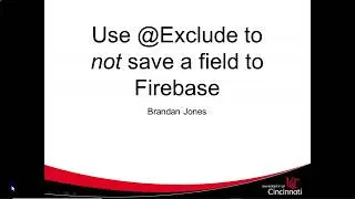 Use @Exclude to Prevent a Field from Storing to Firebase Firestore in Android with Kotlin data class