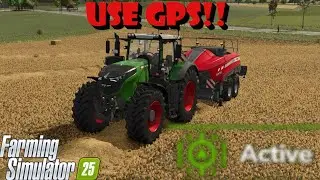 HOW TO BALE USING GPS? FS25