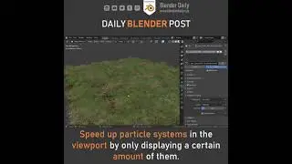 How to Speed Up Particle Systems in the Viewport (Blender)