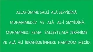 SALAVAT DUA'SI  ALLAHÜMME   SALLİ