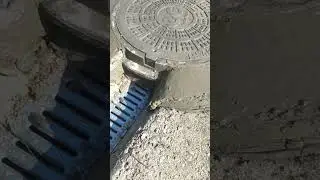 установка песк/полимерного люка