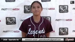 2026 Gabrielle Ho 4.71 GPA - Athletic Catcher and Utility Player Softball Recruiting Video - Legends