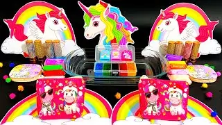 Special Series Unicorn Slime | Mixing Too Many Things into Clear Slime | Satisfying Video