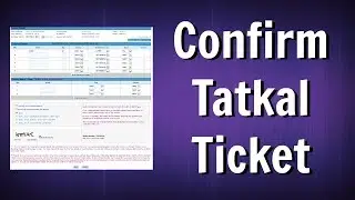 Book 100% Confirm Tatkal Ticket In Just 10 Seconds - Book Railway Ticket