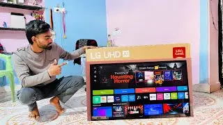 LG TV 43inch Unboxing UHD AI Model No. 43UA82506LA  clarity last tk dekhiye 