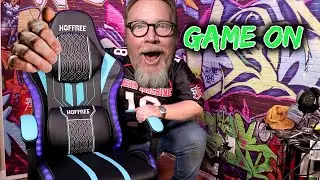 HOFFREE Led Gaming Chair with Speakers and Massage Video Game Chair Big and Tall for 400lbs Review