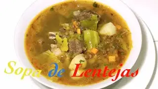 Como preparar una rica SOPA DE LENTEJAS.