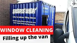 WINDOW CLEANING. Spotless water filling station