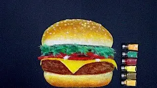 Drawing Burger With Salt