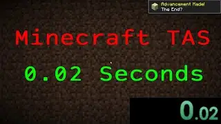 Minecraft Speedrun in 0.02s RSG TAS Cheats ON