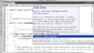 Java Swing Timer Demo