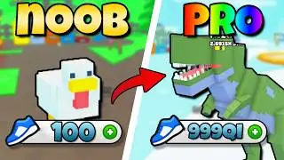 I Ran 8,142,637 Miles To Become the FASTEST T-Rex in Animal Race Roblox