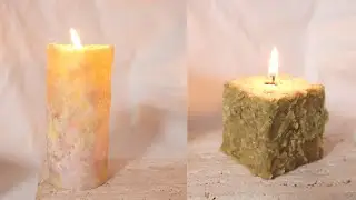 Candle Making Tutorial #19: Rough Art Candle