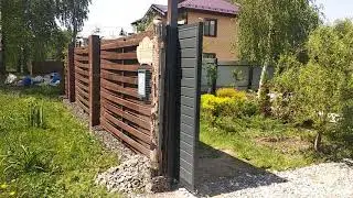 Автоматические откатные ворота собственного производства