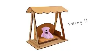 How To Make Cardboard Swing Easy At Home | How To Make Swing
