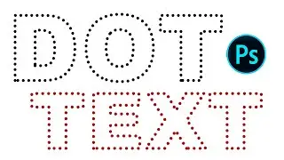 How to Create TEXT DOTTED STROKE Effect in Adobe Photoshop