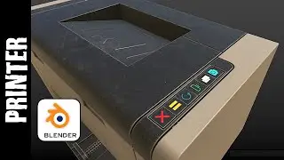 BLENDER & SUBSTANCE PAINTER: PRINTER (TEXTURING)