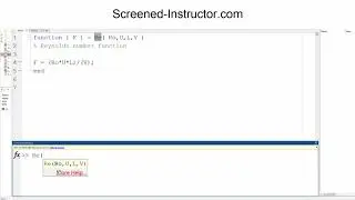 Creating a basic function in Matlab