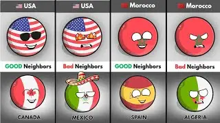 Countries With Good vs Bad Neighbors 😳 Shocking!