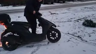 Мини дрифт на Honde Dio AF 34