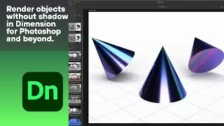 Render objects without shadowin Dimensionfor Photoshopand beyond.