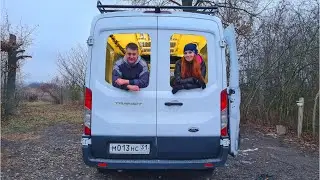 Пилим авто.  Установка окон.  Строим Автодом мечты Ford Transit