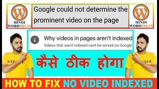 google could not determine the prominent video on the page