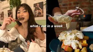 what i eat in a week as a college student (EXTREMELY REALISTIC)
