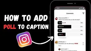 How To Add Poll In Caption In Instagram | Add vote in instagram