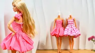 FREE pattern 2 styles bubble hem skirt, doll dress easy sewing DIY tutorial