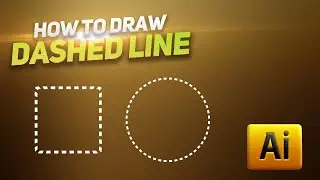 How to draw a dashed line in Adobe illustrator CC