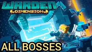 Minecraft Warden Dimension All Bosses ( Marketplace Map )