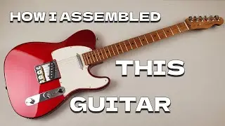 Building a Custom Candy Apple Red Fender Telecaster with Roasted Maple Neck  & Obsidianwire 4way Kit