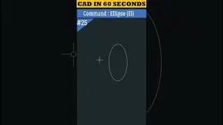 CAD in 60 Seconds | Ellipse Command in AutoCAD 