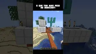 Qual tem mais peso minecraft?
