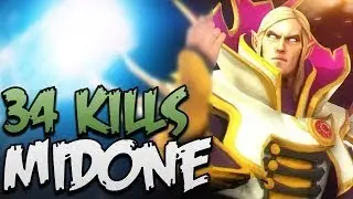 Road to TI7 | Secret.Midone Invoker with 34 KILLS