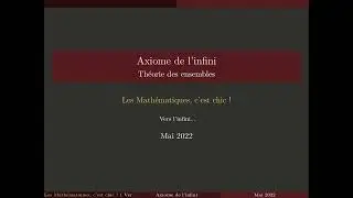 Axiome de l'infini