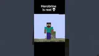 Minecraft added Herobrine #shorts #minecraft