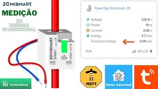 Medição de energia Smart BI-DIRECIONAL da @zemismartofficial